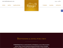Tablet Screenshot of hotelpumaurco.com